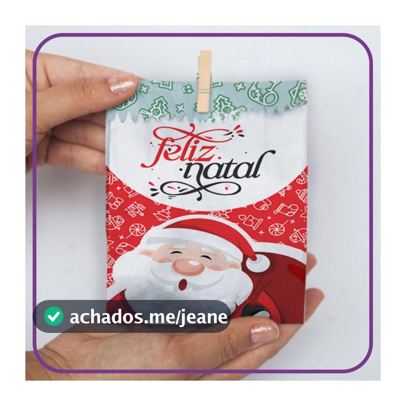 Saco de Natal Presentinhos - Papai Noel (02) (Escolha Quantidade) 25100