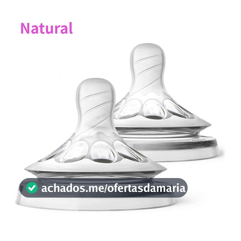 Mamilo De Substituição De Bico De Tetinas Espirais Naturais Para Chupetas De Pescoço Largo Avent