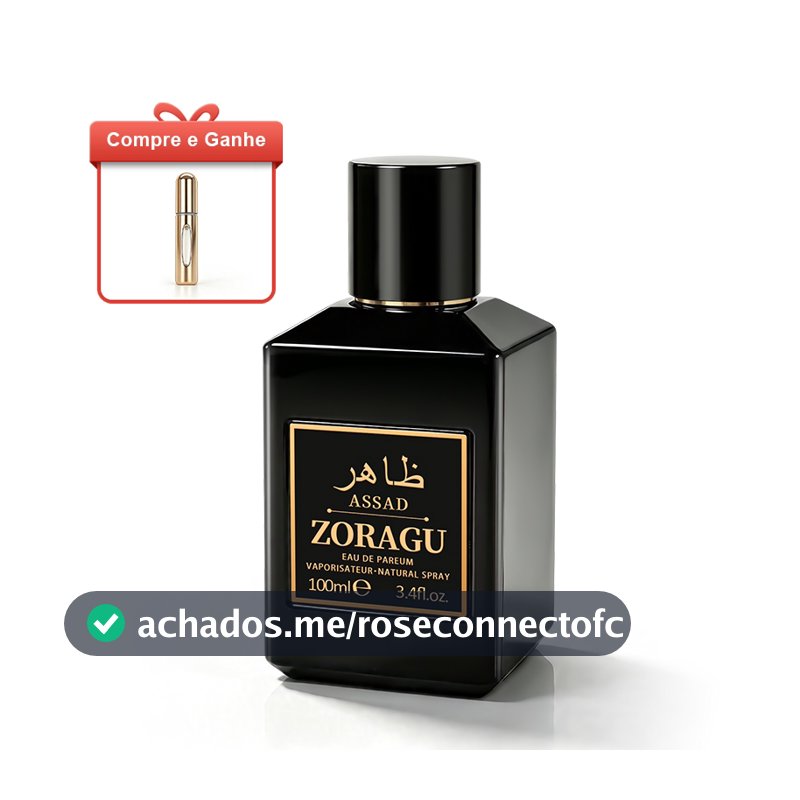 [ZORAGU BR] Perfume Masculino ZORAGU ASAD 100ml EDP Premium | Brinde Grátis Frasco Recarregável Portátil | Fragrância