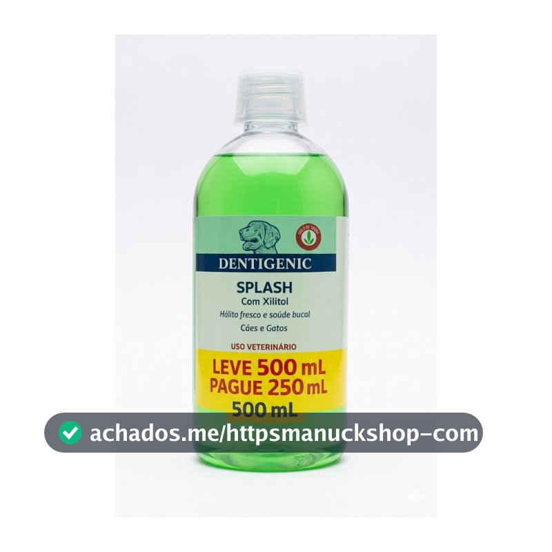 Dentigenic Splash Xilitol Cães Gatos 500 ml 250ml+250ml