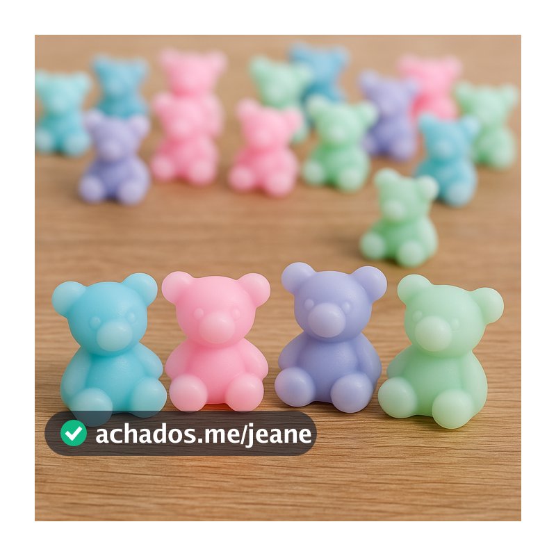 Lembrancinhas Mini Sabonetes 100 Ursinhos 2 Cm Mimos Delicados Perfumados Aniversários