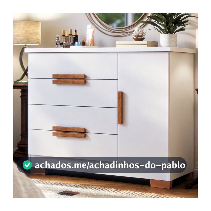 Cômoda Sapateira 4 Gavetas 1 Porta Para Quarto De Casal Grande Organizador De Roupas Brescia