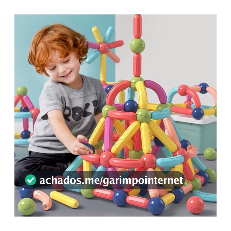 BRASTOY Blocos De Construção 3d Magnéticos Brinquedo ímã Varas Bolas Jogo Montagem Para Crianças