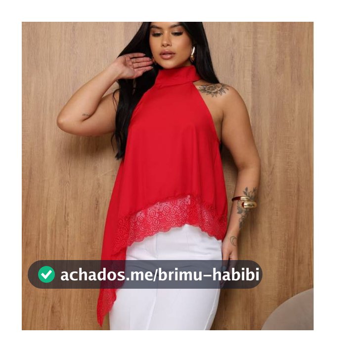 Blusa Feminina Gola Alta Frente Única com Renda Tecido Crepinho Soltinha Elegante Casual Moda Verão