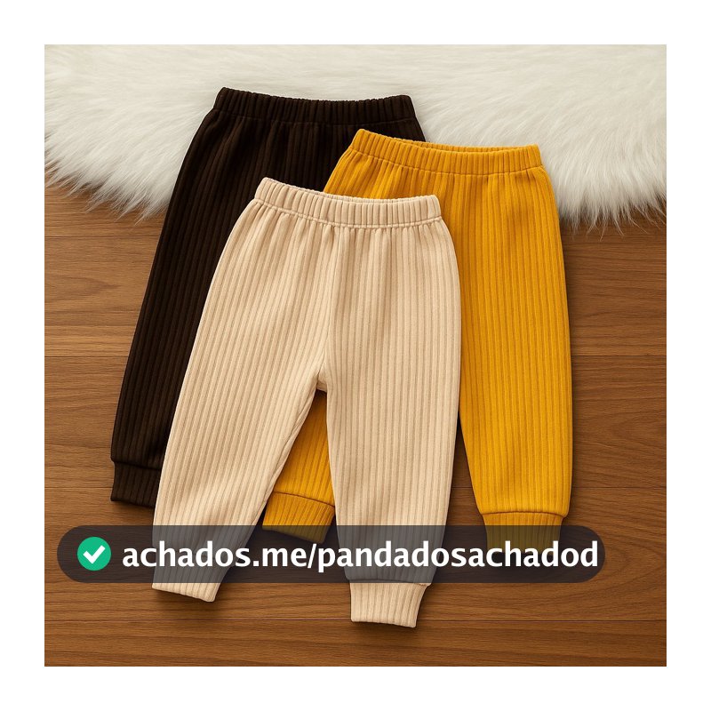 Calça Mijão Bebê Unissex Malha Canelada – Conforto E Praticidade