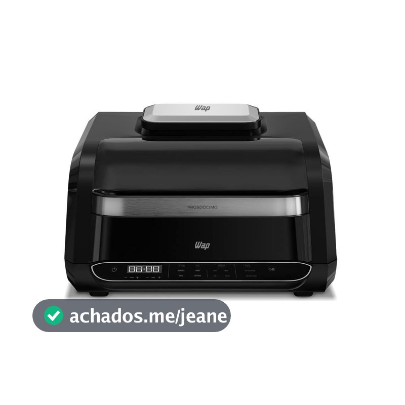 Fritadeira Elétrica Airfry Barbecue Heat Digital Prosdócimo WC AB1030 6,6L 1700w Preto Wap