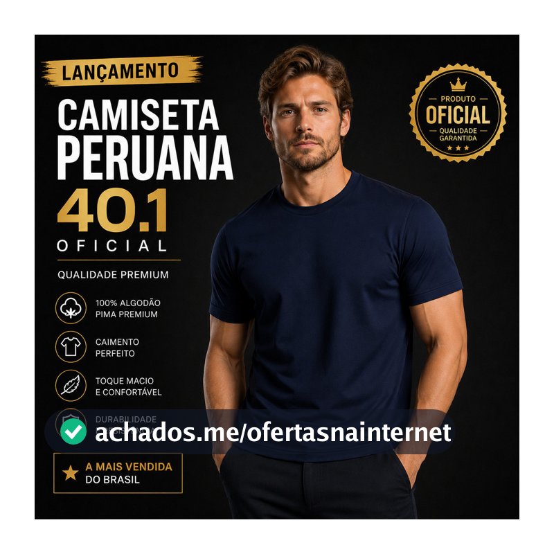 Camiseta Lançamento Malha Peruana Cotton Algodão  40.1 Lisa Básica Masculina Feminina e Plus Size Verão Plus