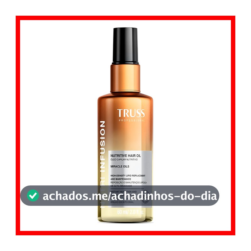 Truss Nutri Infusion Óleo Capilar Nutritivo (30ml ou 60ml)