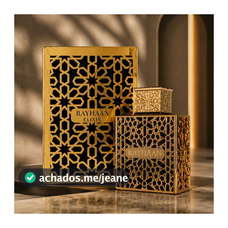 Perfume Rayhaan Elixir EDP 100ml Masculino Árabe Original Importado
