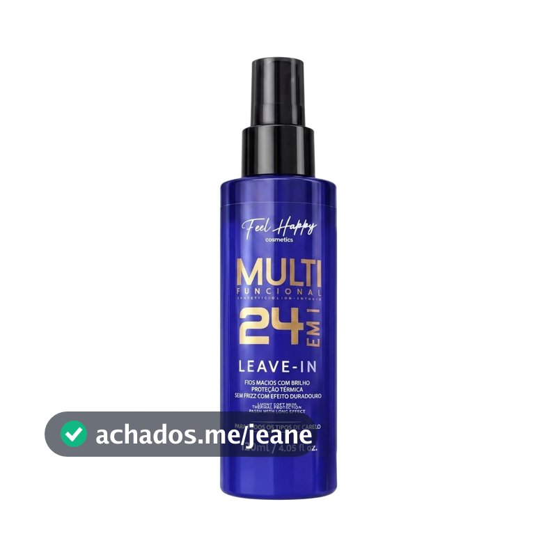 Finalizador Reparador Leave In 24 em 1 - 120ml Feel Happy
