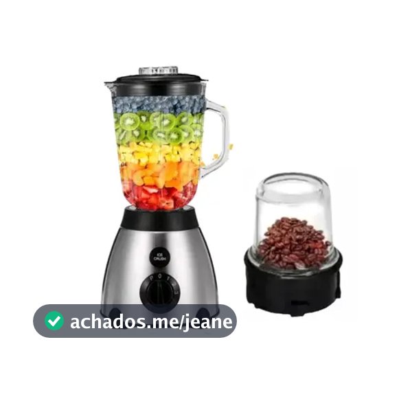 Liquidificador personal VIJODI com 1000watts de potência e capacidade 1,5Litros voltagem 110V 3 em 1