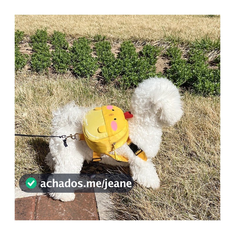 Mochila Pet Para Cachorro Cães Gatos Coleira Peitoral SEM GUIA Mini Saco De Ombro Bolsa024-118