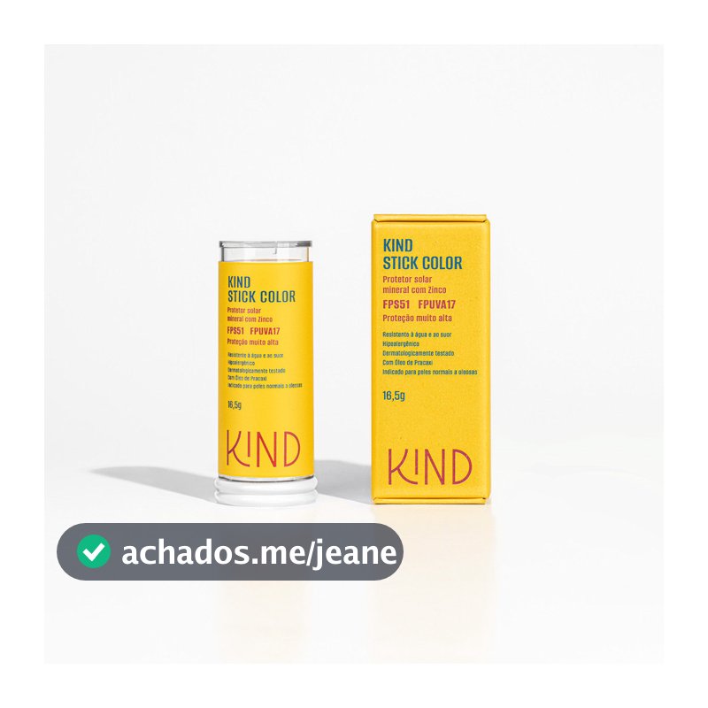 KIND Stick Color PROTETOR SOLAR FACIAL MINERAL 16,5g ESCOLHA A SUA COR
