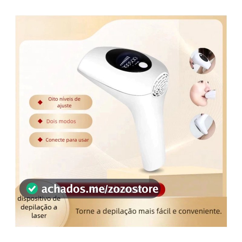 Depilador Laser Portátil 900 Mil Pulsos - Depilação Doméstica Custo Benefício QUEIMA ESTOQUE