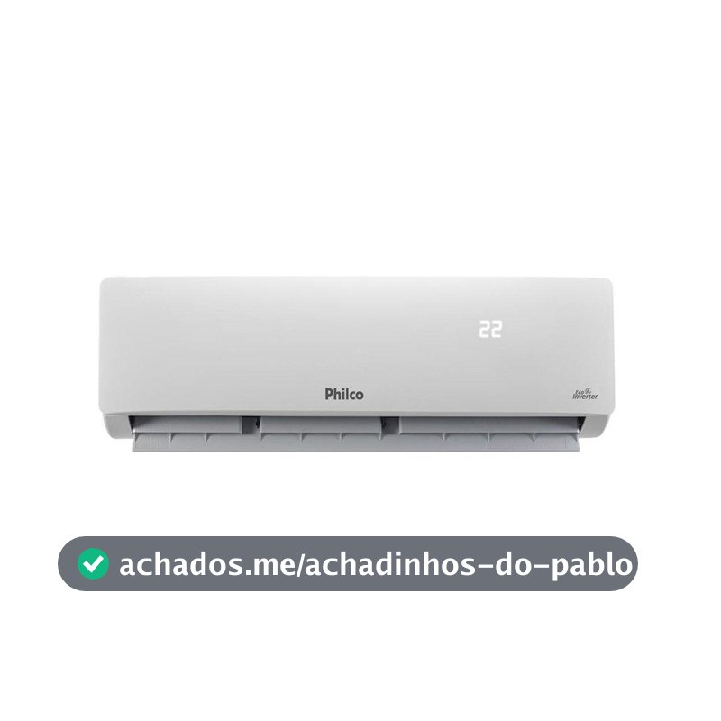 Ar Condicionado Philco 12000 BTUs Philco PAC12FC -Split, Eco Inverter, Frio, Interno+Externo, 220V