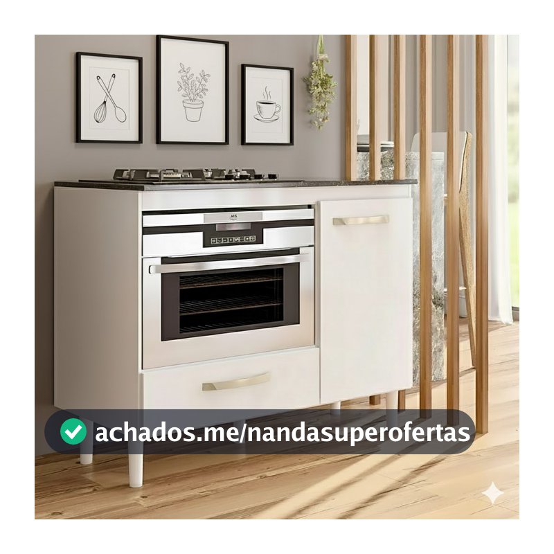 Balcão para Cooktop 4 Bocas e Forno T&T - Cores