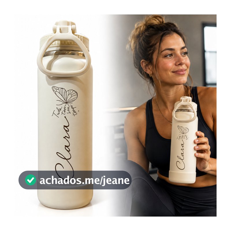 Garrafa Sport Térmica Personalizada 600ml Personalizei Do Seu Jeito