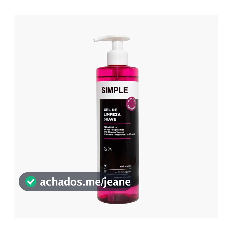 Gel de Limpeza Suave Simple Organic