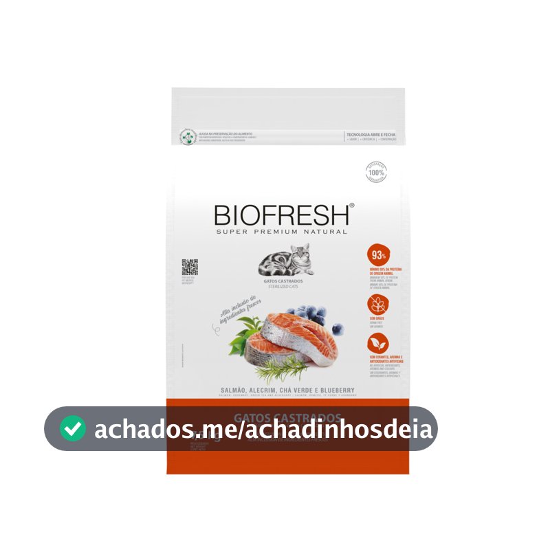 Ração Biofresh Gatos Castrados - 7,5Kg