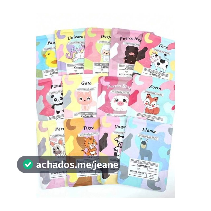 Mascara Facial Coreana Skin care Soft Skin Sua pele linda Fresh Mask Tecido Sheet Hidratante/Colágeno