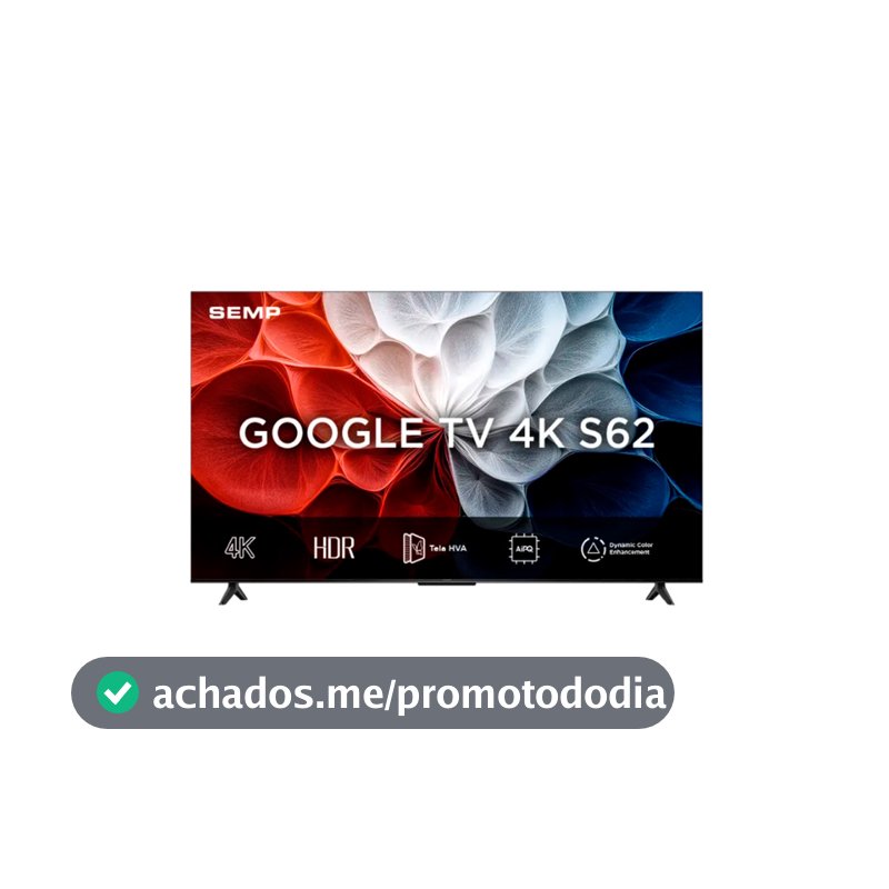 Smart Tv Semp 43 Polegadas S62 4k Uhd Google Tv 43s62