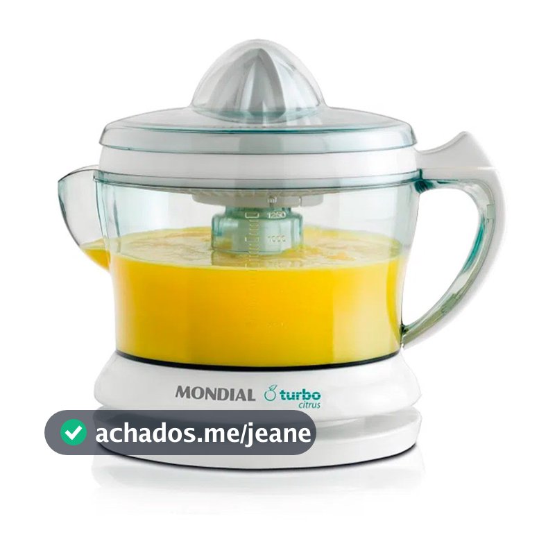 Espremedor de frutas 25 watts dupla rotação Power Turbo Citrus E-01 - Mondial