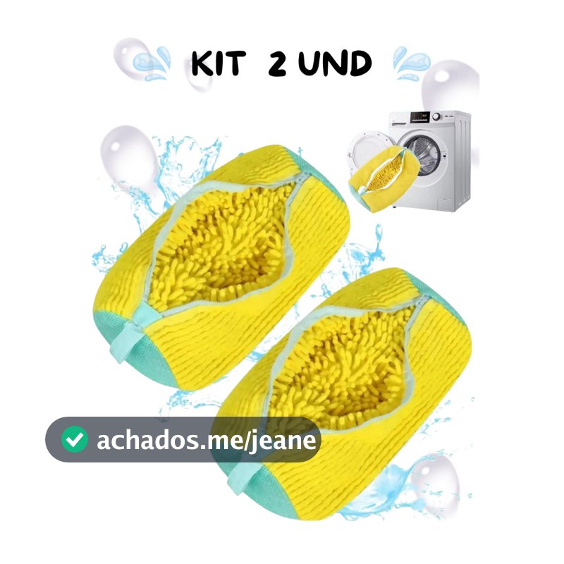 Kit 2 Unidades – Saco Protetor para Lavar Tênis na Máquina – Lavagem Segura e Prática