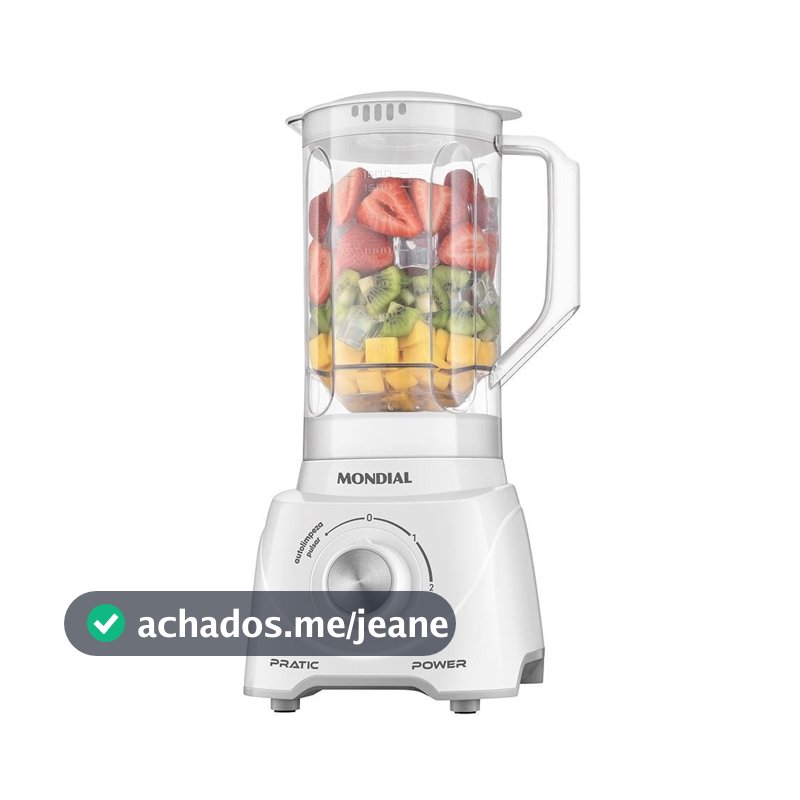 Liquidificador Mondial L97W 2 Velocidades + Pulsar 550W