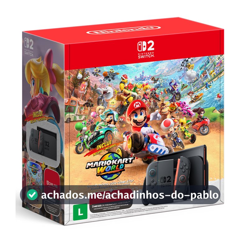 Bundle Nintendo Switch 2 + Mario Kart World + 3 Meses Online