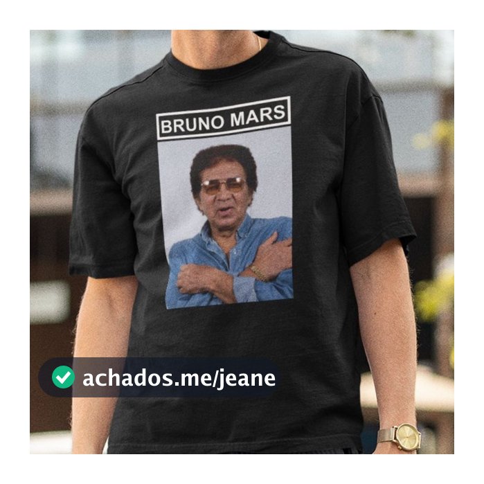 Camiseta Meme "Bruno Mars Reginaldo" Cantor Zoeira Engraçado