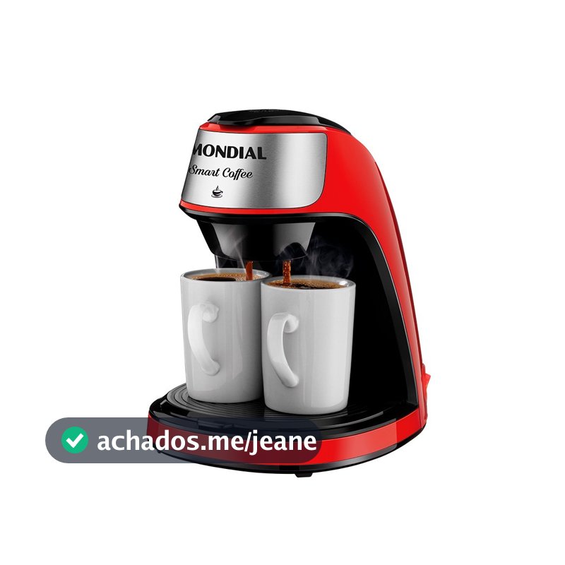 Cafeteira elétrica 2 xícaras vermelha Smart Coffee - C-42-2X-RI - Mondial