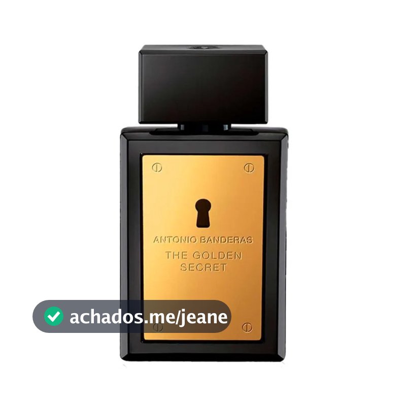 The Golden Secret Antonio Banderas EDT 200 ml Perfume Masculino Perfume Original com Selo ADIPEC