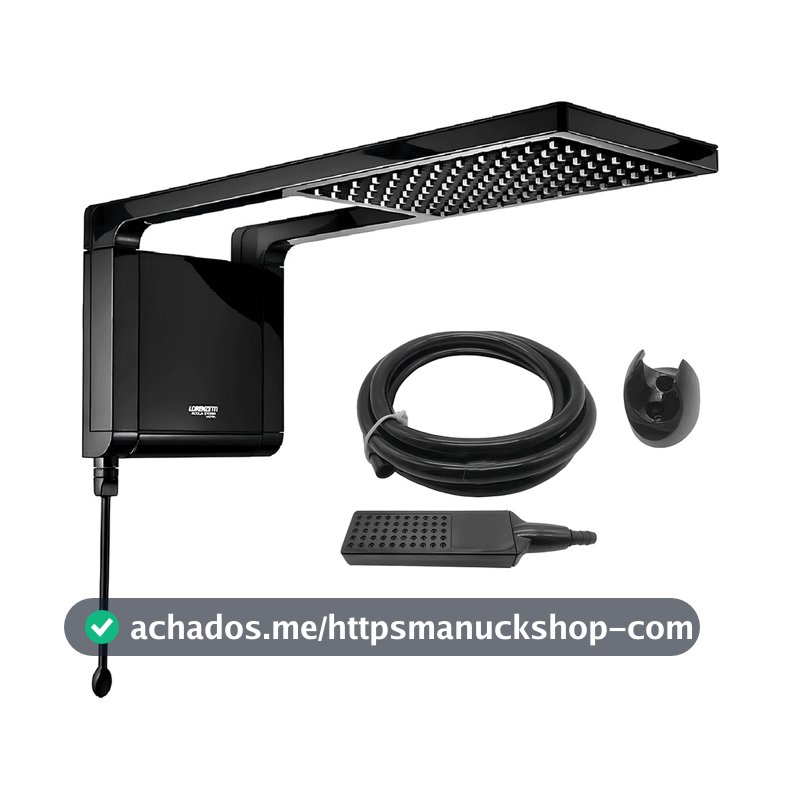 Chuveiro Elétrico De Parede Lorenzetti Acqua Ultra Storm Preto 220V ou 127V
