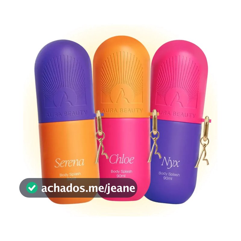 Kit Body Splash Musas Aura Beauty - 90ml Cada