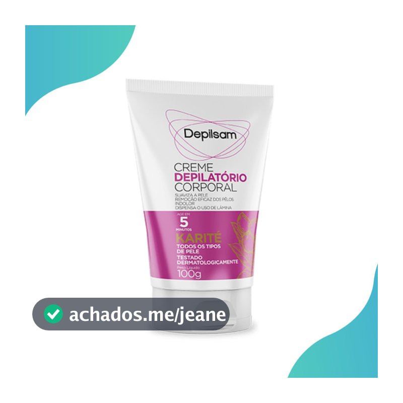 Creme Depilatorio Corporal Depilsan Manteiga de Karite 100g