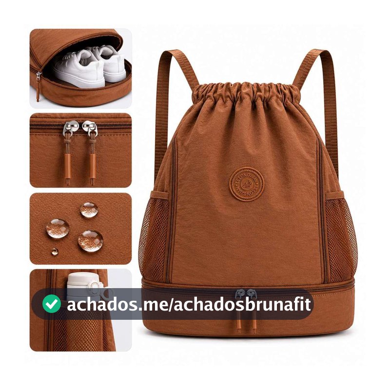 Bolsa Mochila Saco Esportiva Sacola Academia Futebol Basquete Passeio Impermeável SG957#