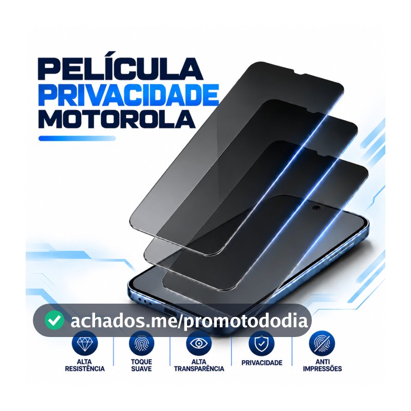 Película Privacidade de Vidro para Motorola Moto