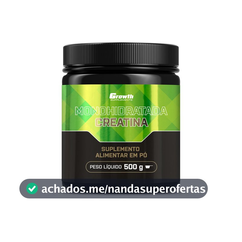 Creatina Monohidratada - Growth Supplements - Sem sabor em pó