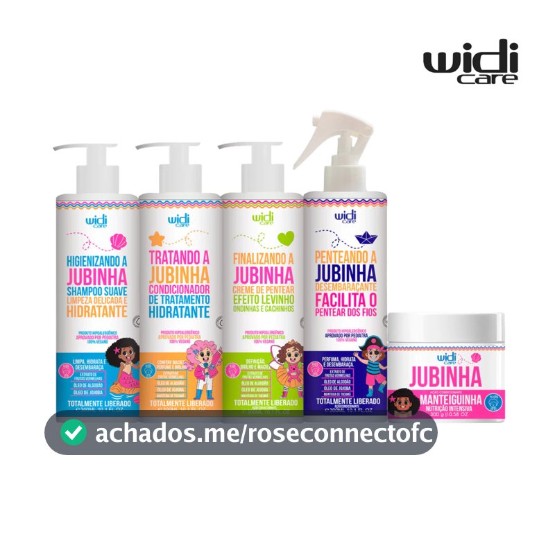 Widi Care Kit Jubinha Efeito Levinho Infantil Totalmente Liberado
