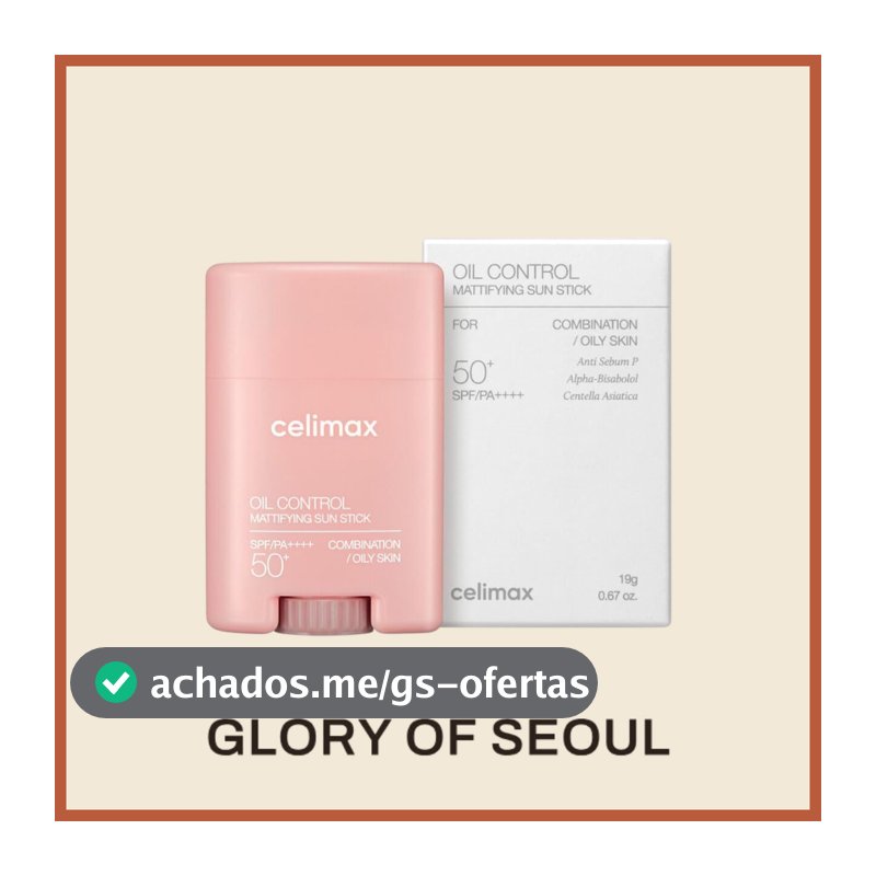 CELIMAX Oil Control Mattifying Sun Stick SPF/PA++++ 50+, 19g