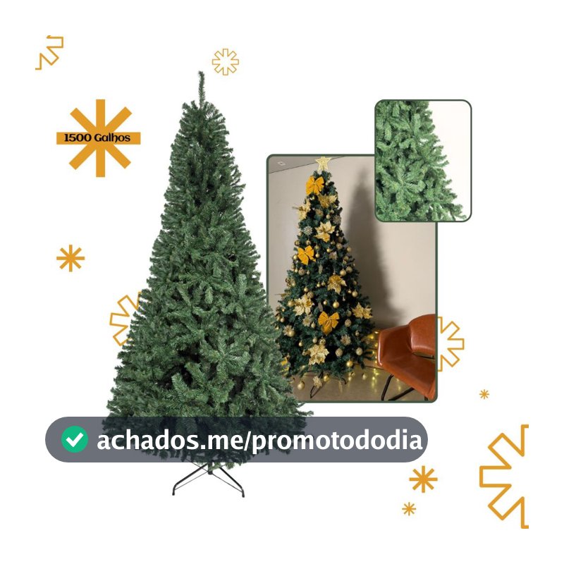 Arvore De Natal Pinheiro 1,5m 1,8m 2,1m 2,4m Tamanho até 1500 Galhos Tradicional Decoração LuvinCo
