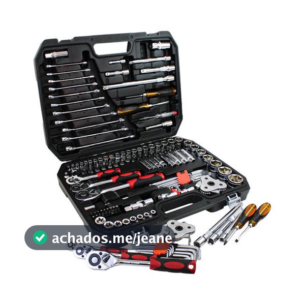 Kit Pci Ferramentas Pci-1d51r 121 Pcs Jogo Soquete Chave Combinada Catraca