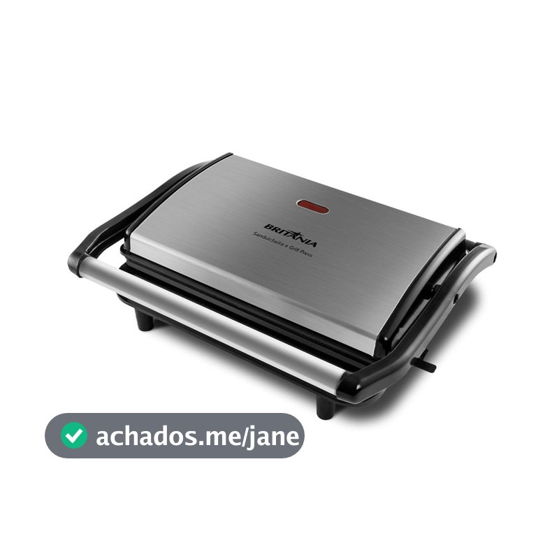 Sanduicheira e Grill Britânia BGR27I Press 2 em 1 850W