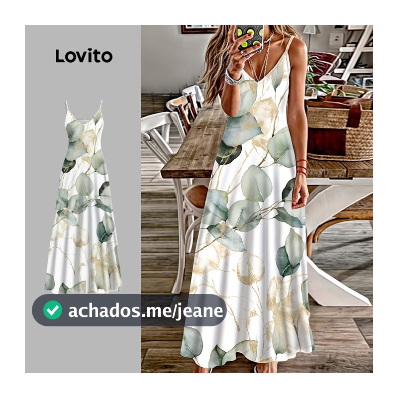 Lovito Nacional Vestido Casual Feminino Primavera/verão LK4LD398