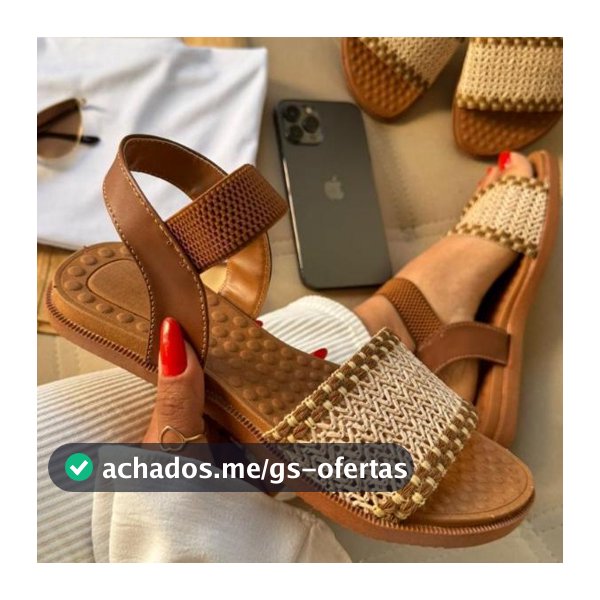 Sandália Feminina Ortopédica Ideal para uso na Praia e no Verão Juta  - Promoção !