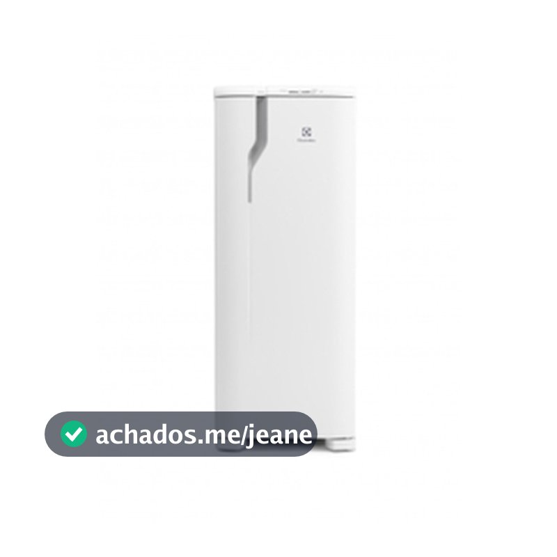 Geladeira Electrolux 240L RE31 Porta Branca Degelo Fácil