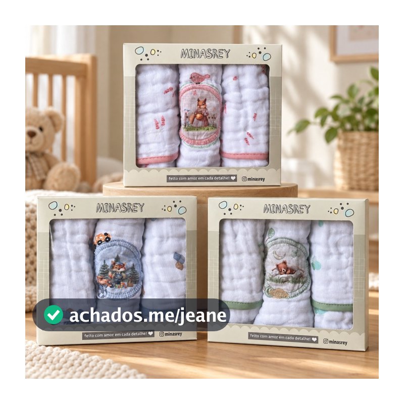 Pano de Boca Babete Bebê Tecido Soft | Macio e Absorvente 40x20cm | Muito Mimo Raposa