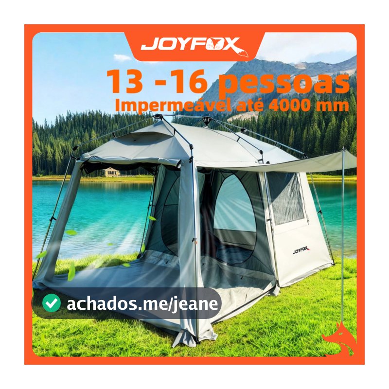 Barraca Camping Acampamento 13-16 Pessoas Montagem automática da tenda JOYFOX