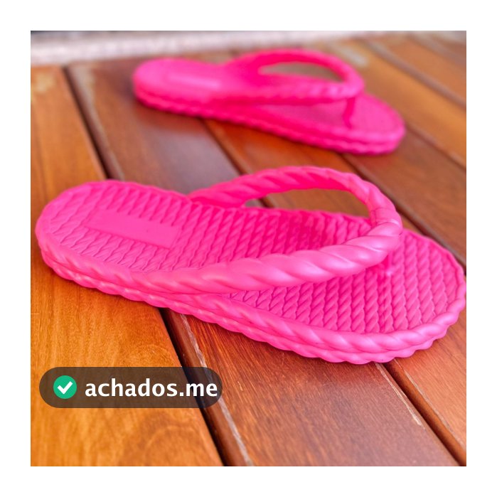 Chinelo Nuvem EVA Trança Neon Antiderrapante Piscina e Banho Forma Grande