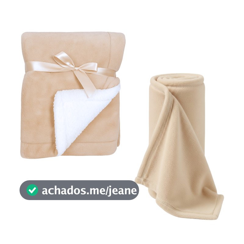 Kit cobertinha bebê dupla face + cobertinha soft | cobertor para bebe antialérgico